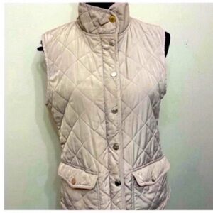 Adrienne Vittadini Women’s Sleeveless Puffer Vest - Cream M